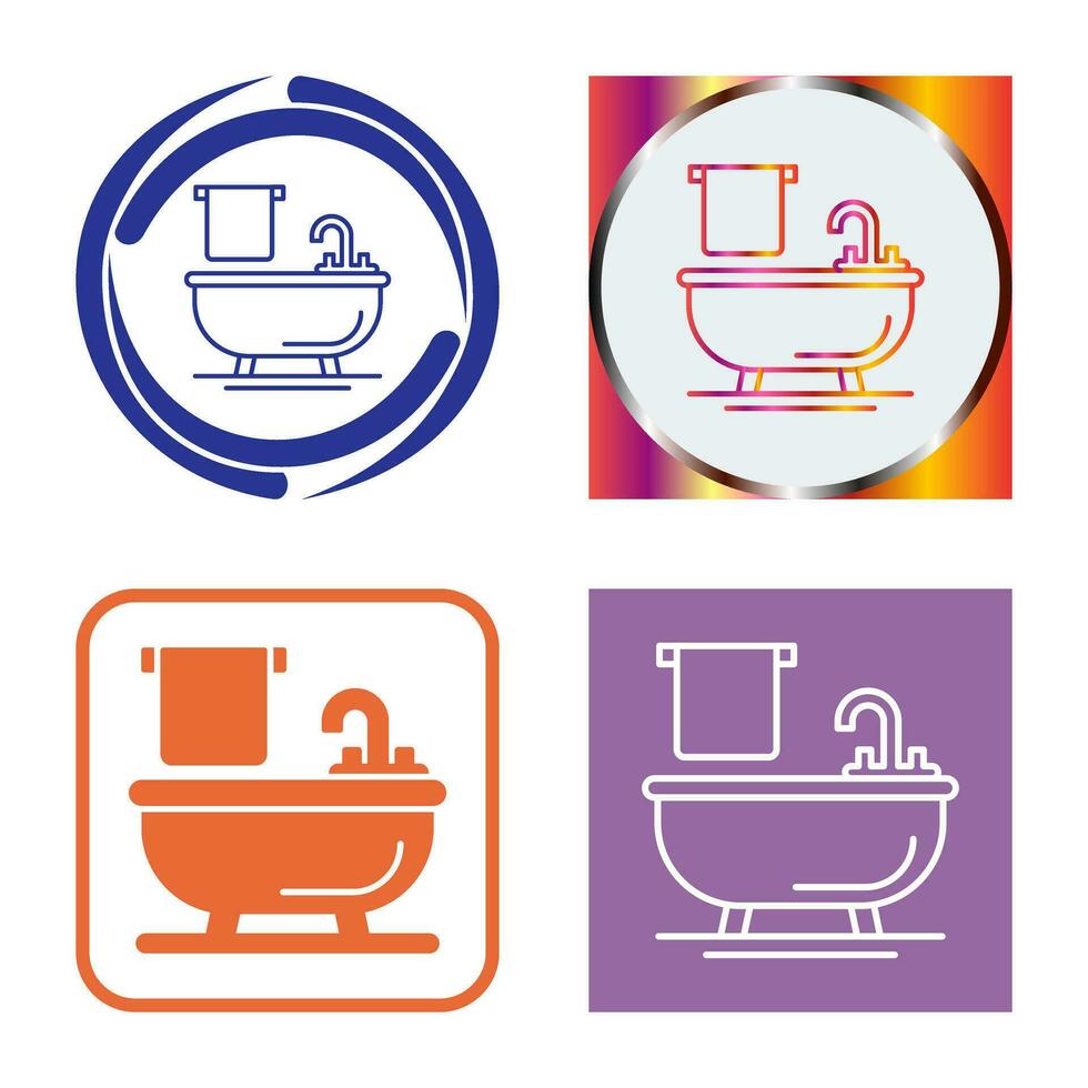 Bathtub Vector Icon