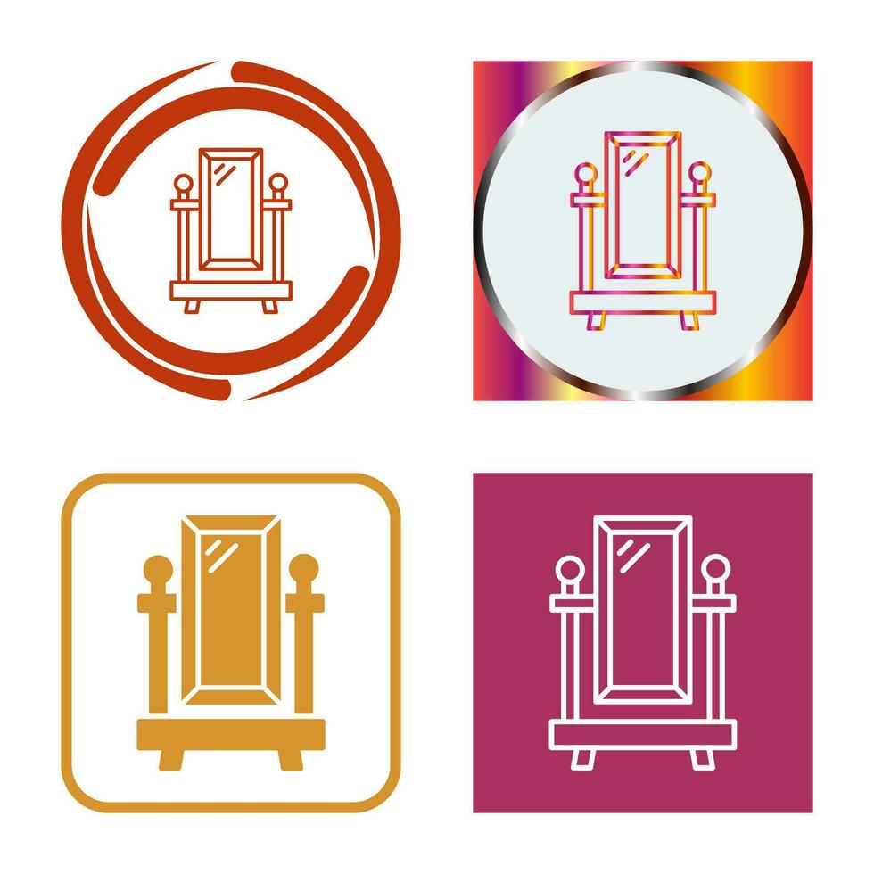 Floor Mirror Vector Icon