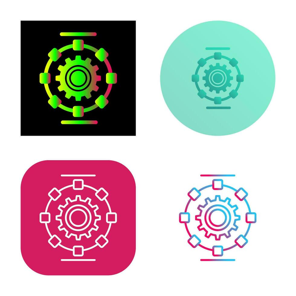 Automated Process Vector Icon