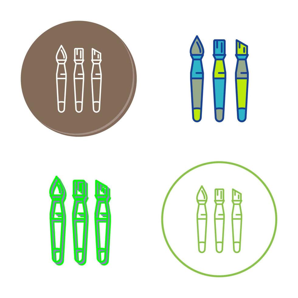 Brushes Vector Icon