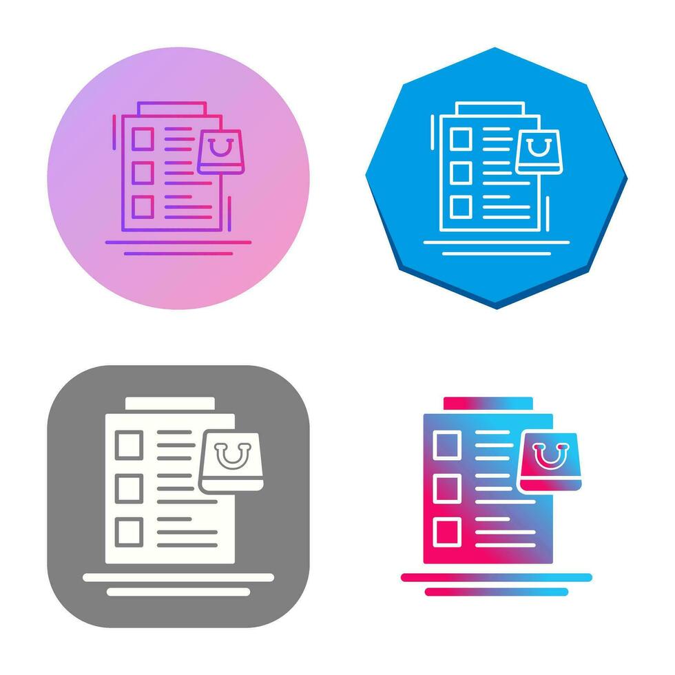 Wish List Vector Icon