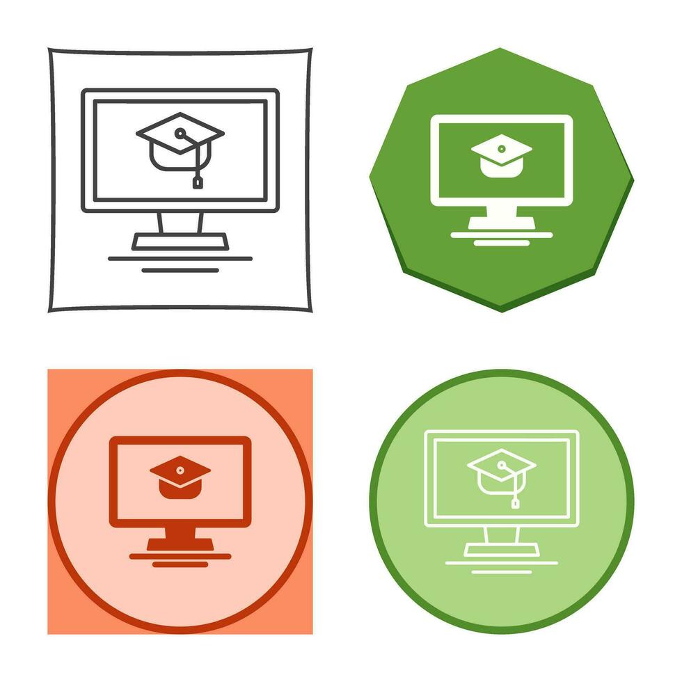 Online Course Vector Icon