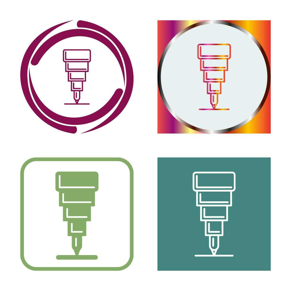 Fine Tip Pen Vector Icon