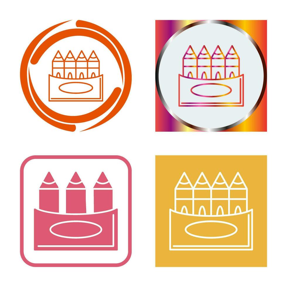 Crayons Vector Icon
