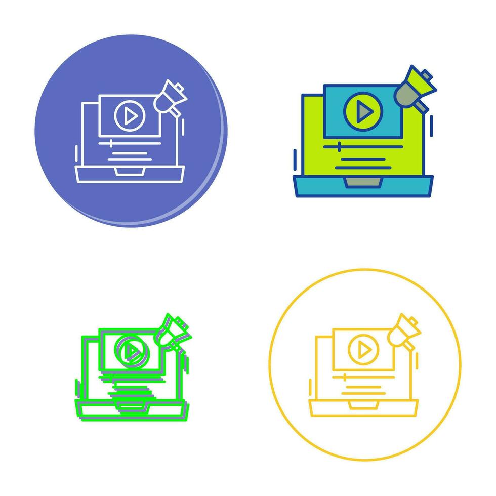 Video Marketing Vector Icon