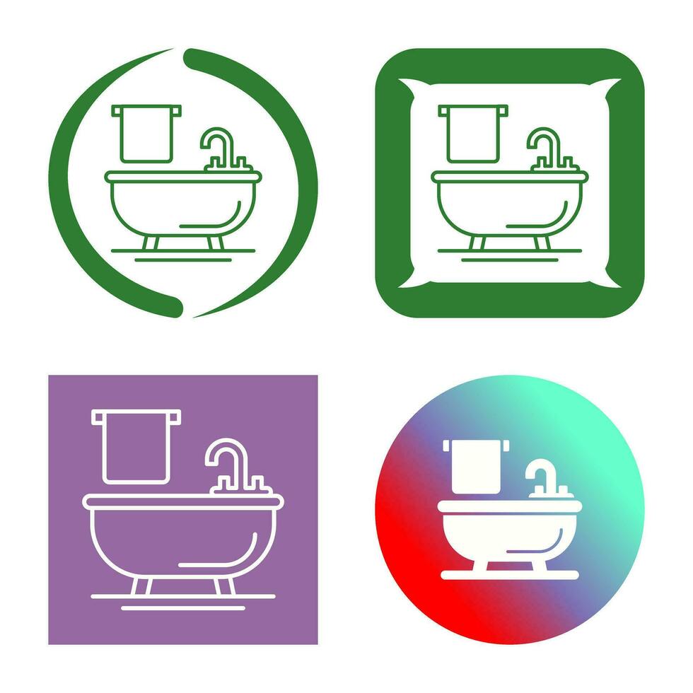 Bathtub Vector Icon