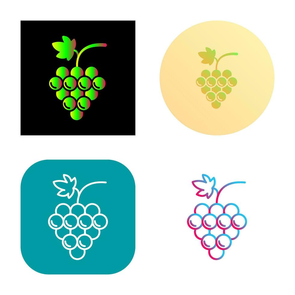 Grapes Vector Icon