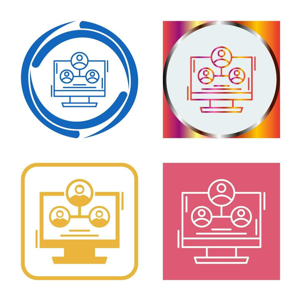 Hierarchy Structure Vector Icon