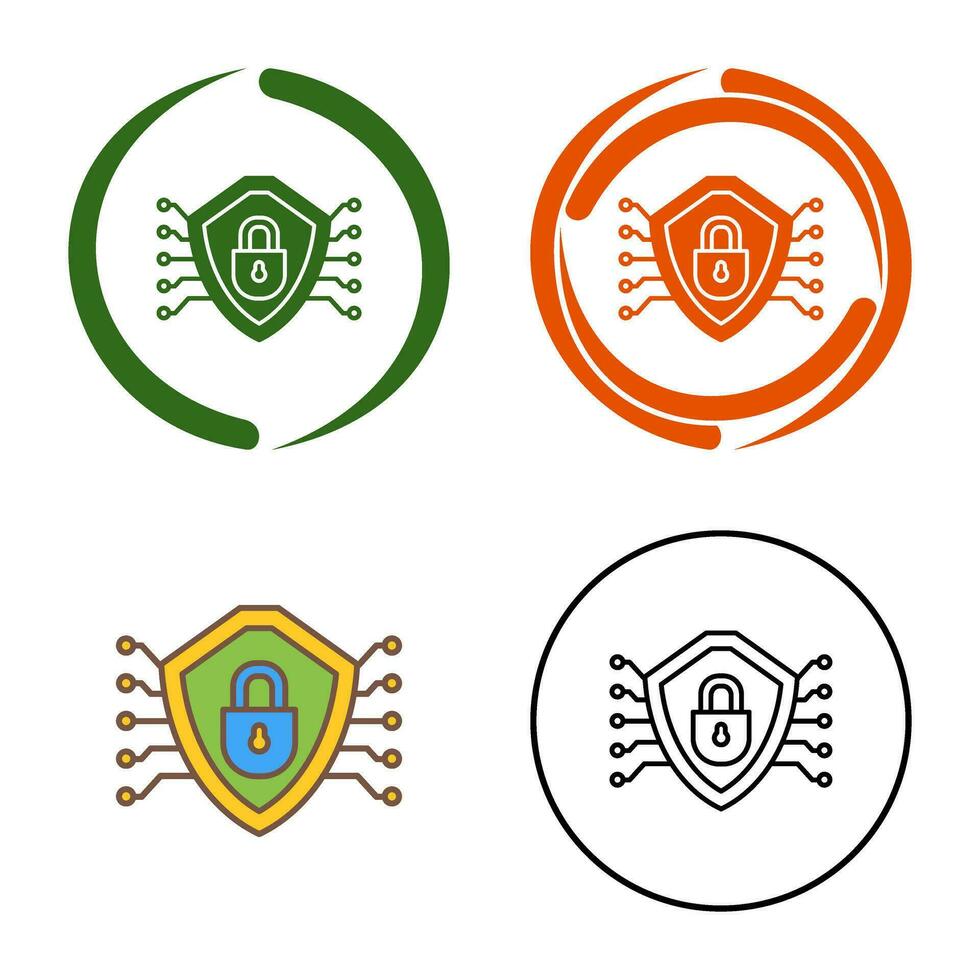 Cyber Security Vector Icon
