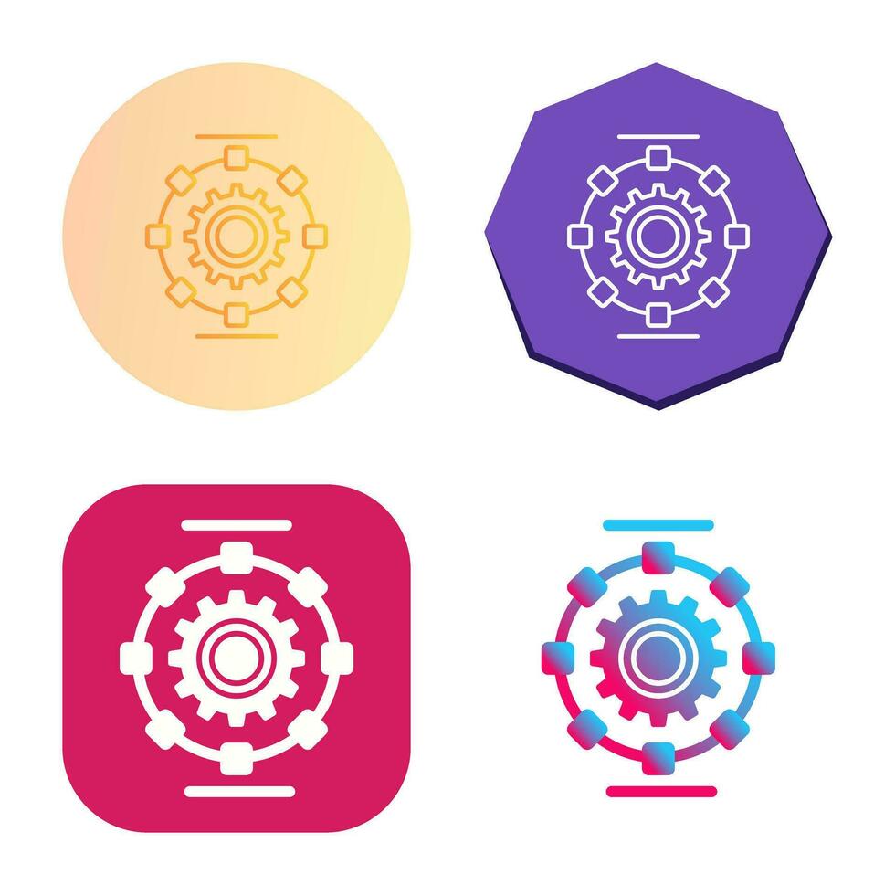 Automated Process Vector Icon