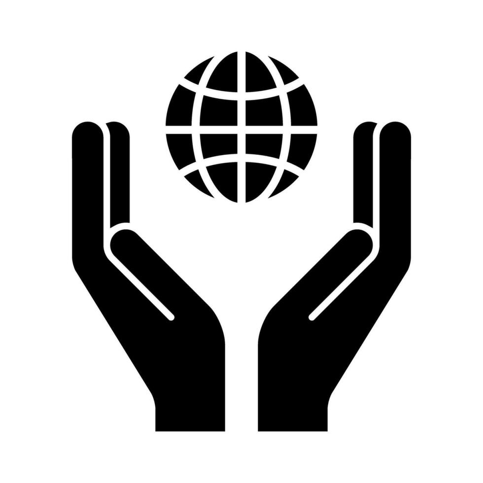 World map vector icon. Navigation illustration sign. Globe symbol. Travel logo.