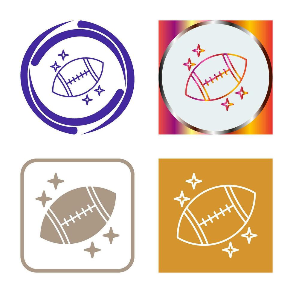 icono de vector de rugby