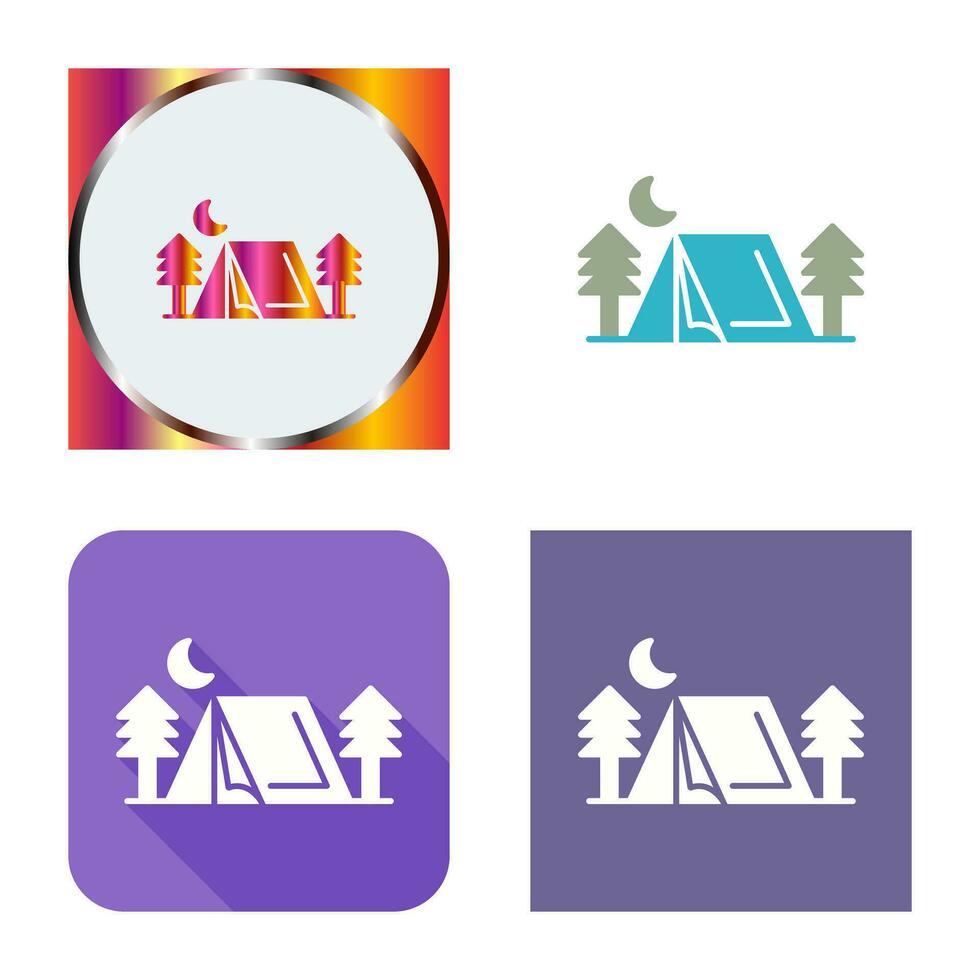 Tent Vector Icon