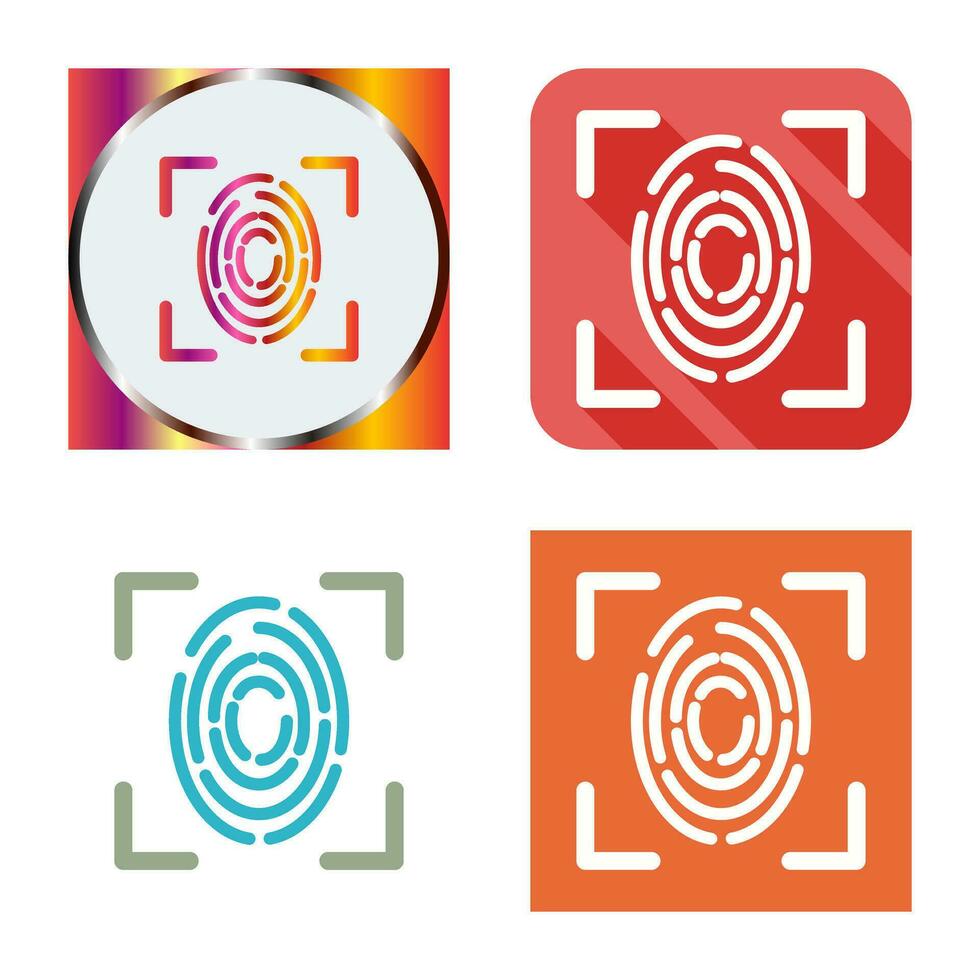 Fingerprint Vector Icon
