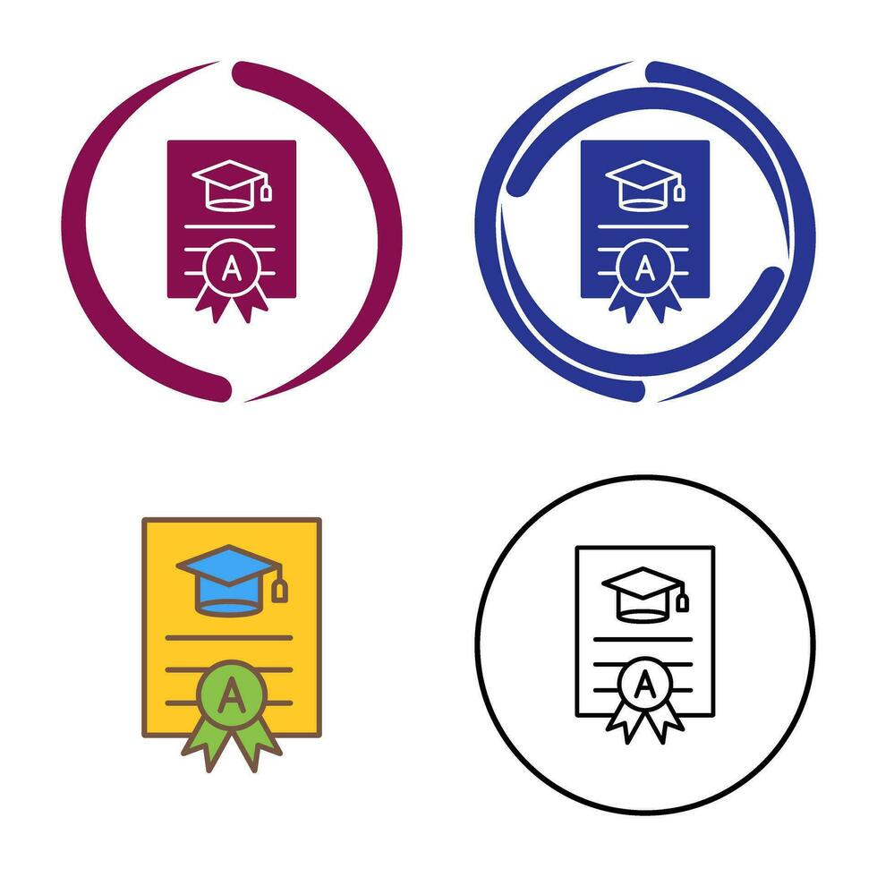 Report Card Vector Icon