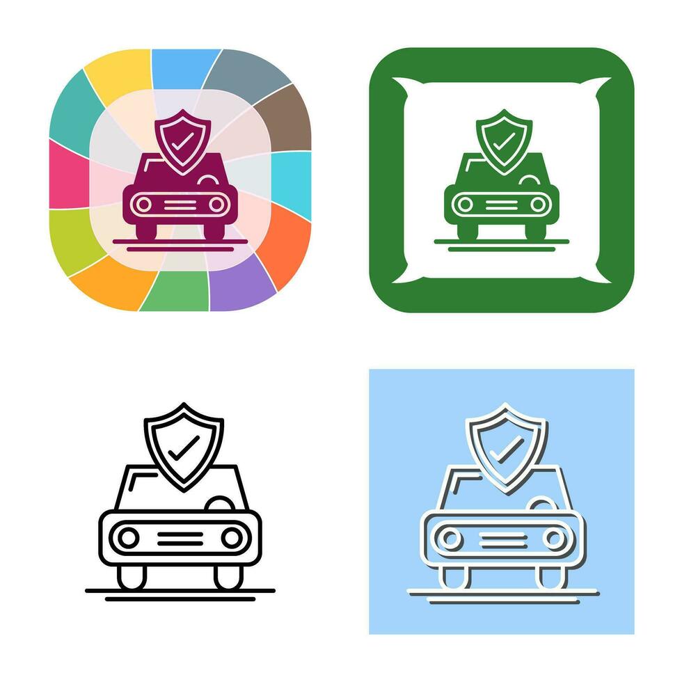 Car Protection Vector Icon