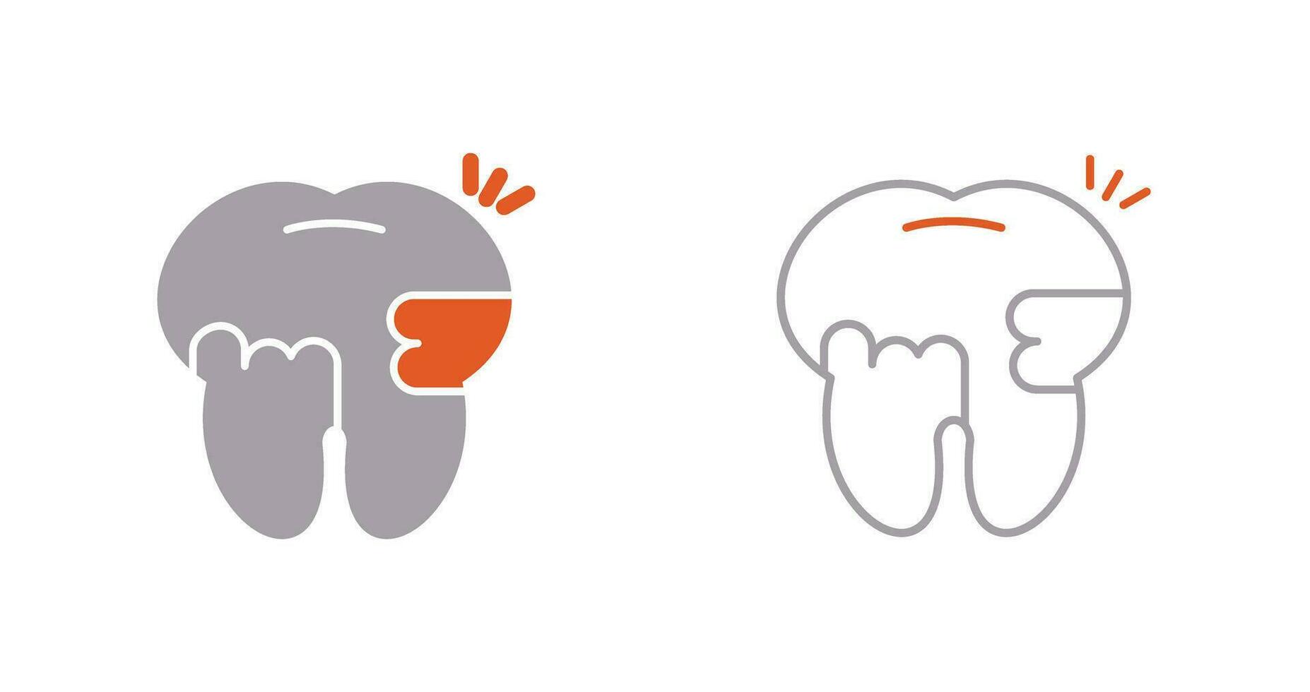 Toothache And Plaque Vector Icon