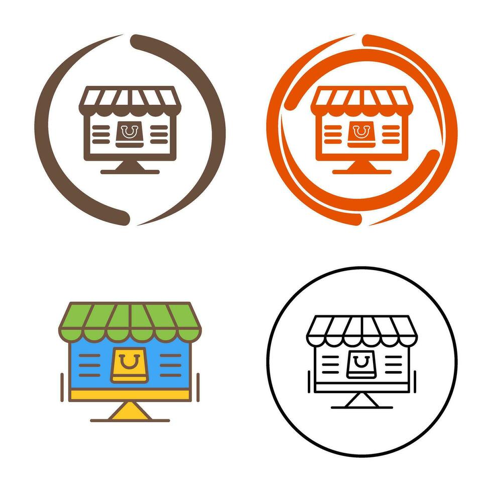 Online Shopping Vector Icon