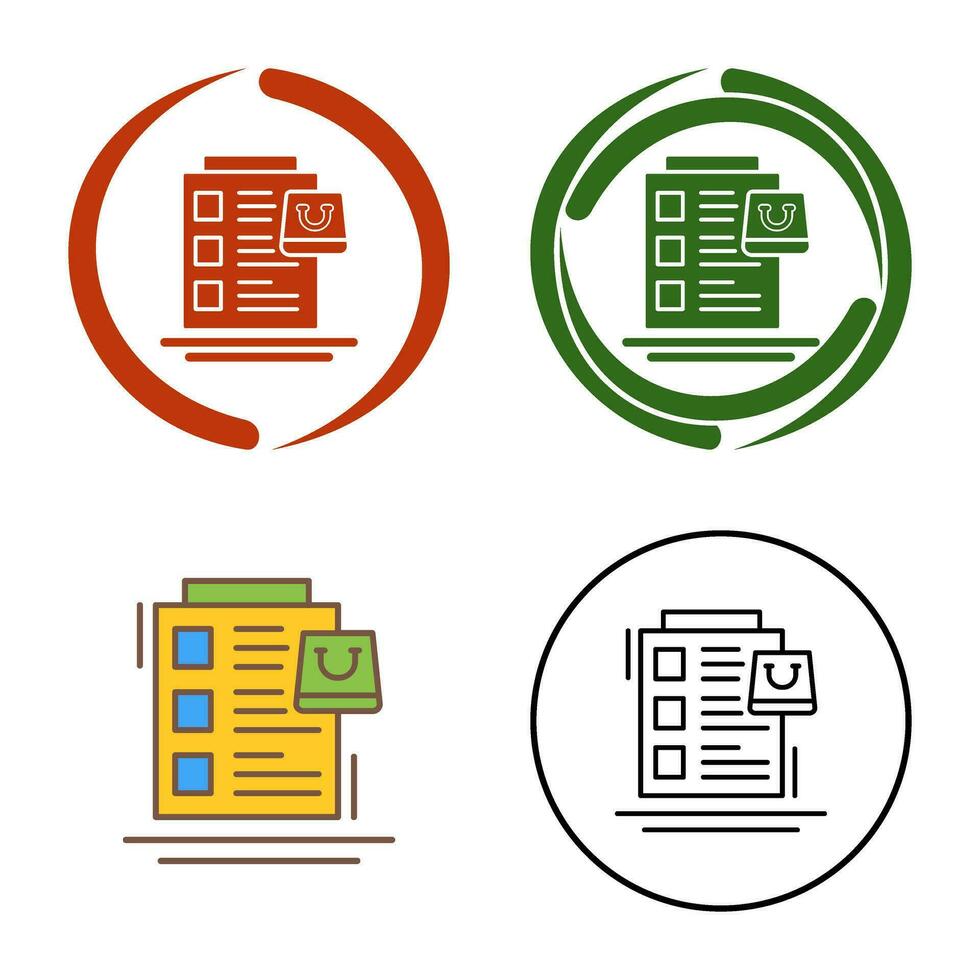 Wish List Vector Icon