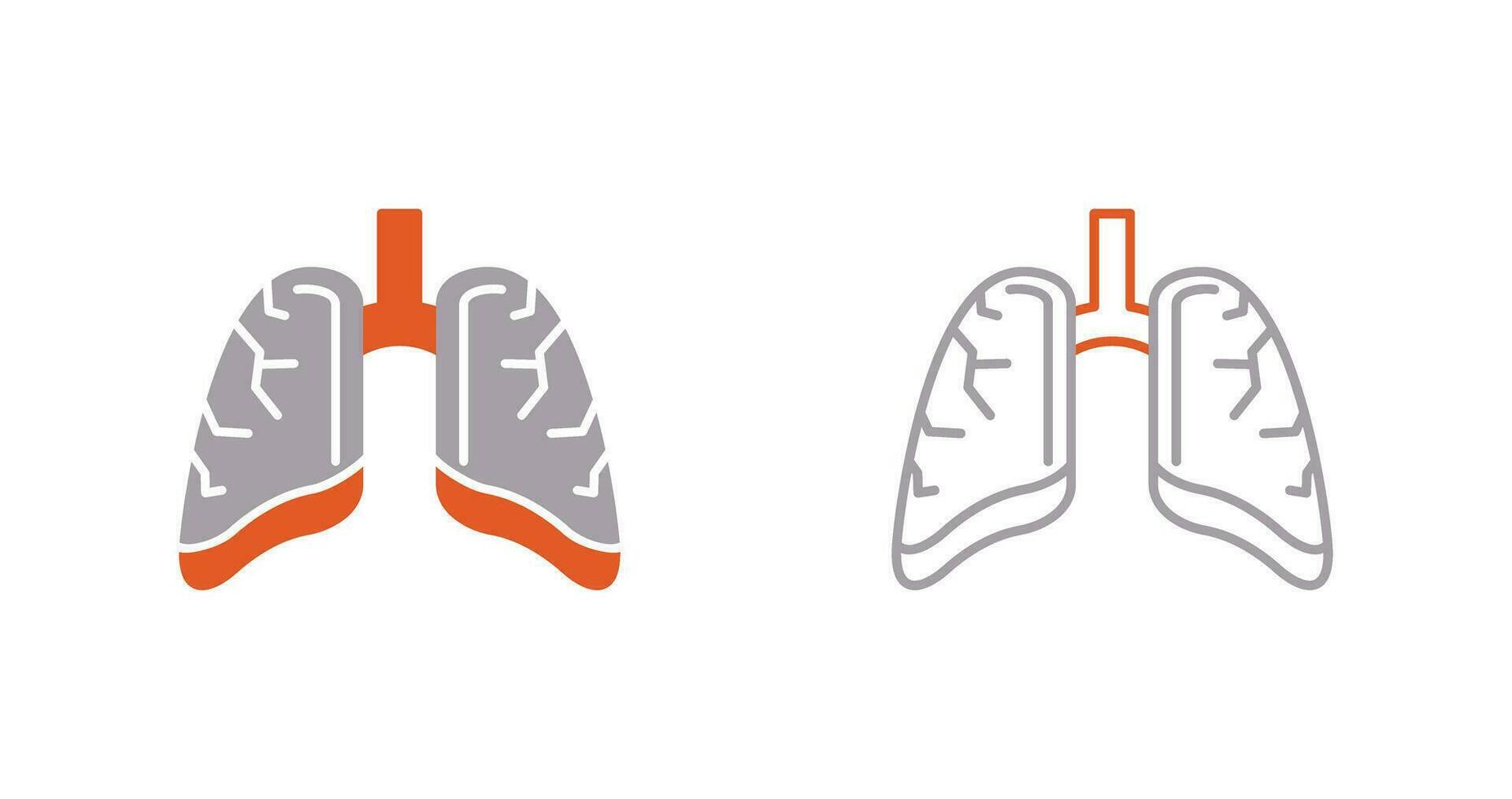 Lungs Vector Icon