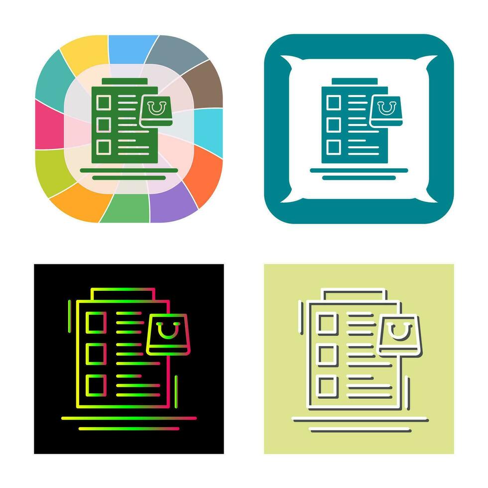 Wish List Vector Icon