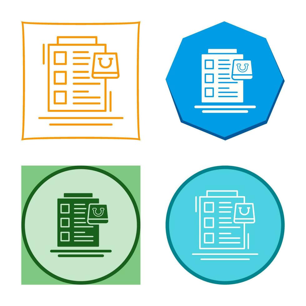 Wish List Vector Icon