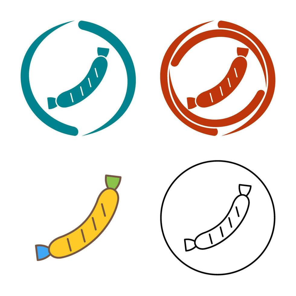 Sausage Vector Icon