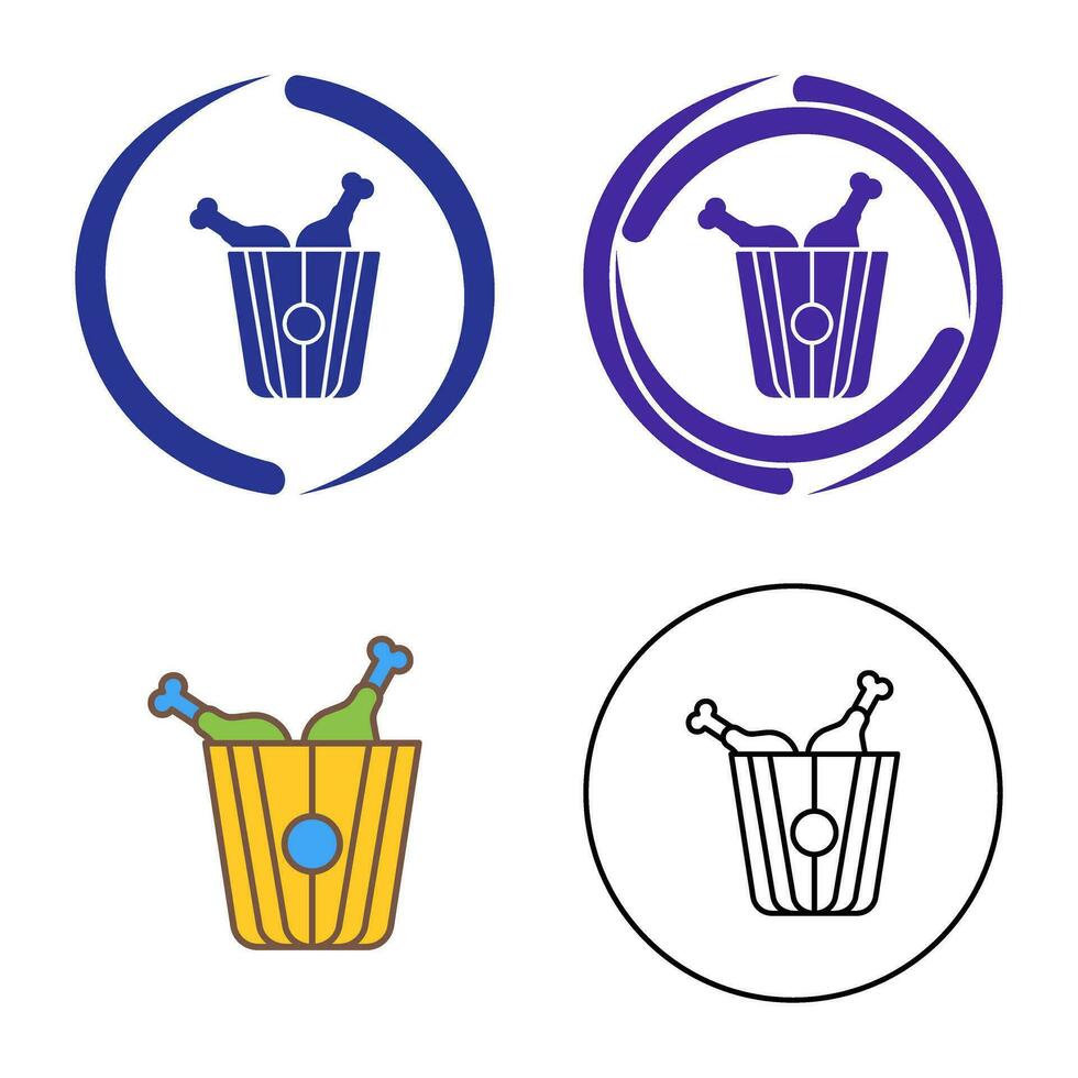Fried Chicken Vector Icon