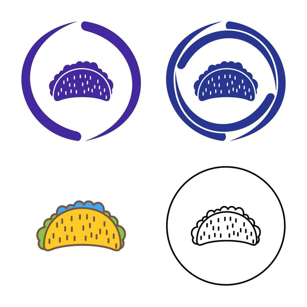 icono de vector de tacos