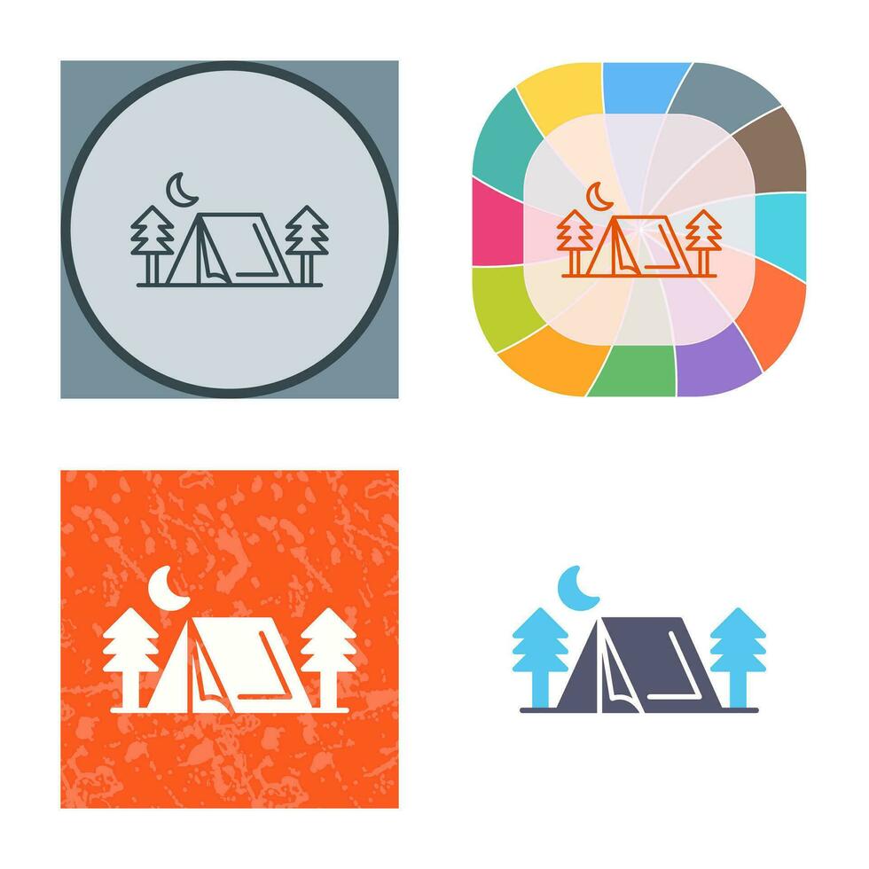 Tent Vector Icon