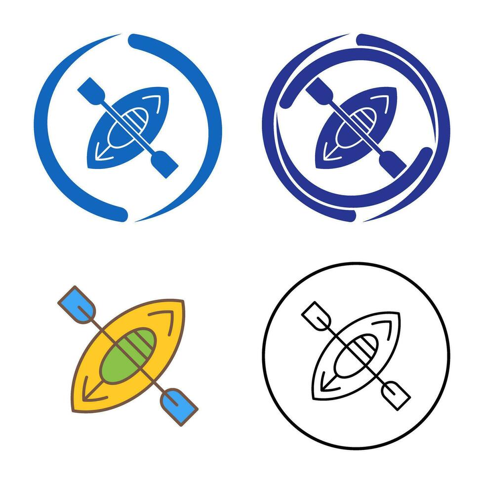 Kayak Vector Icon