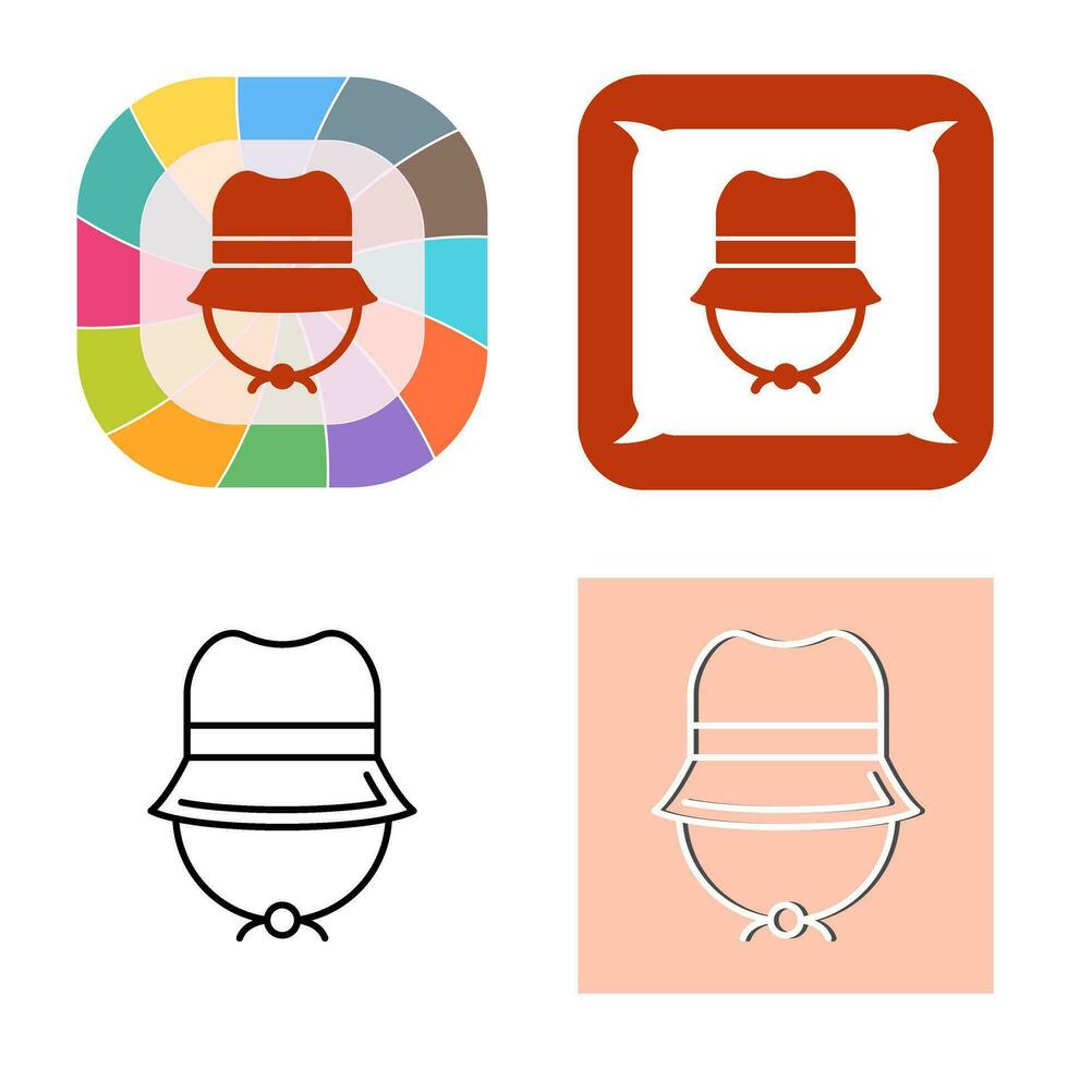 Camping Hat Vector Icon