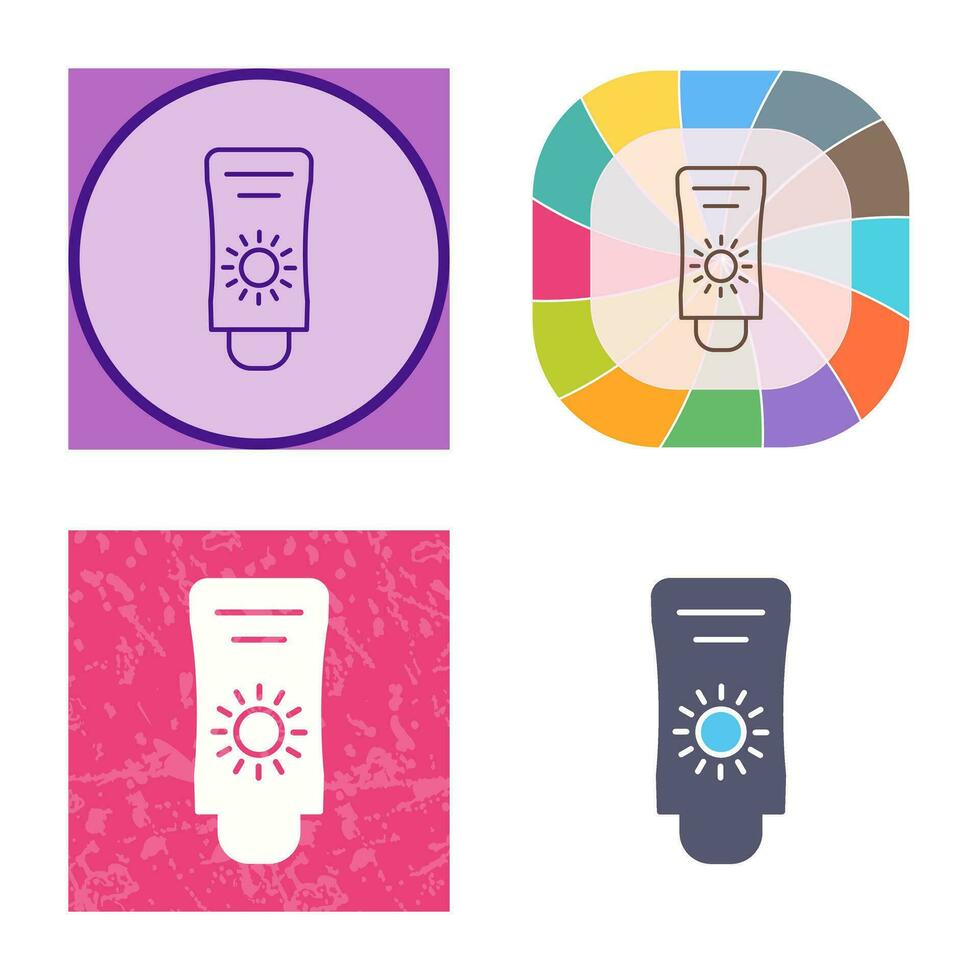 Sun Cream Vector Icon