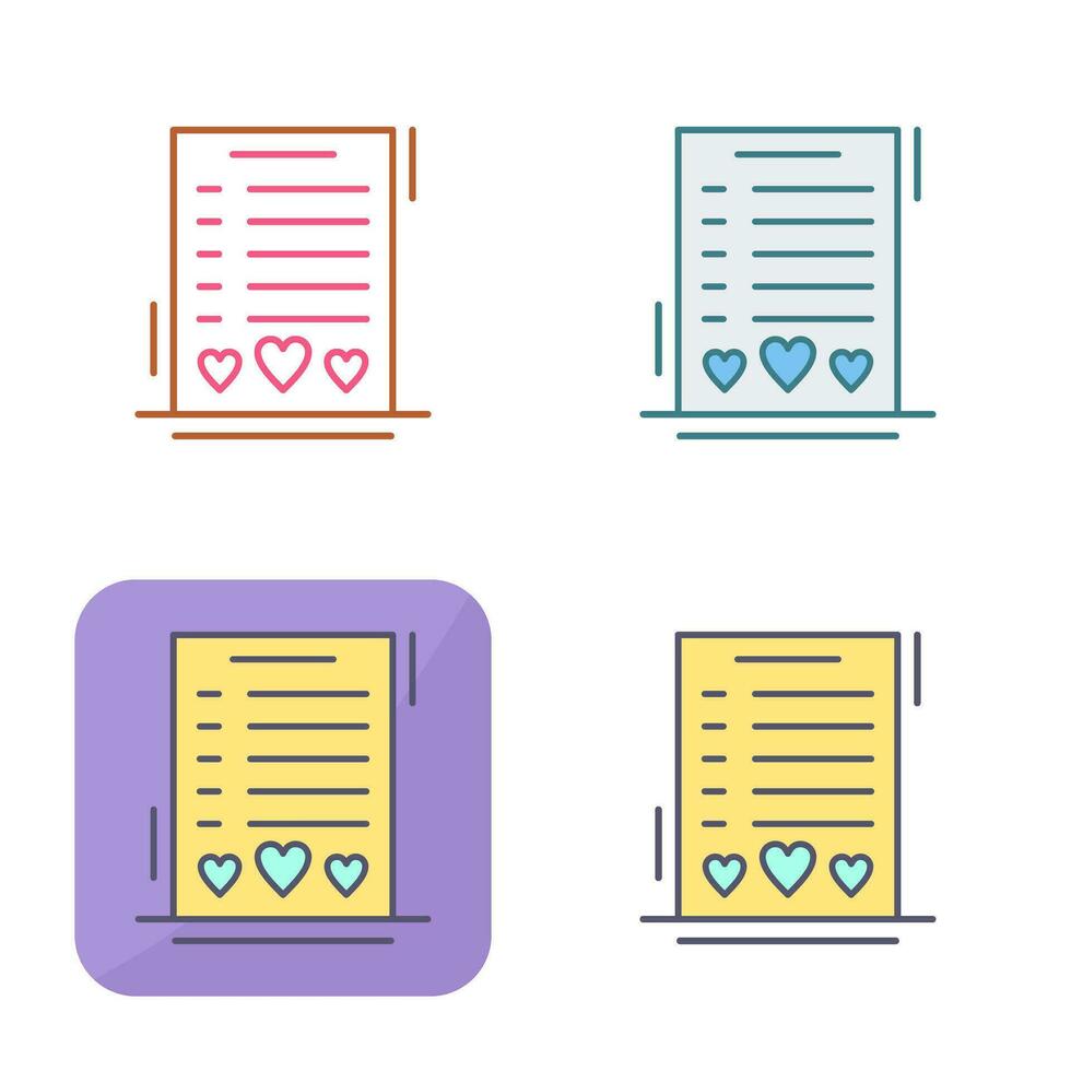 Wishlist Vector Icon