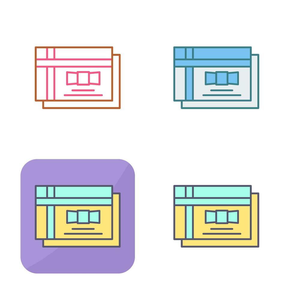 Gift Card Vector Icon