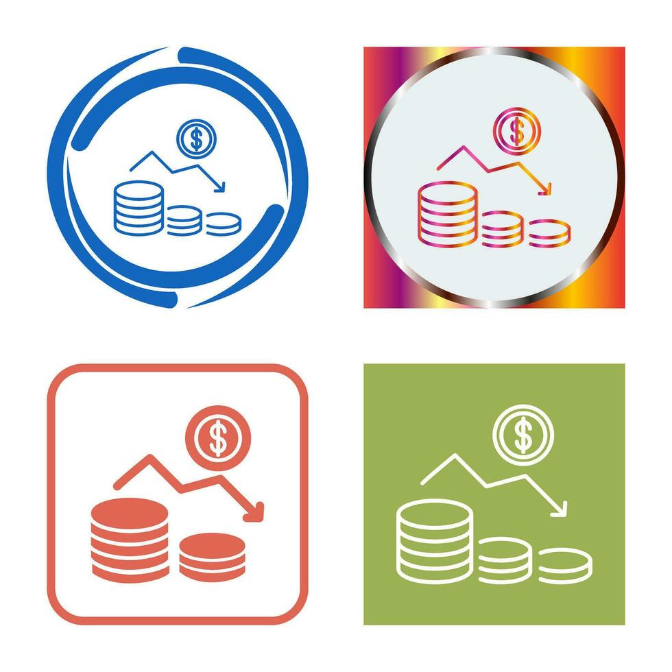 Money Loss Vector Icon