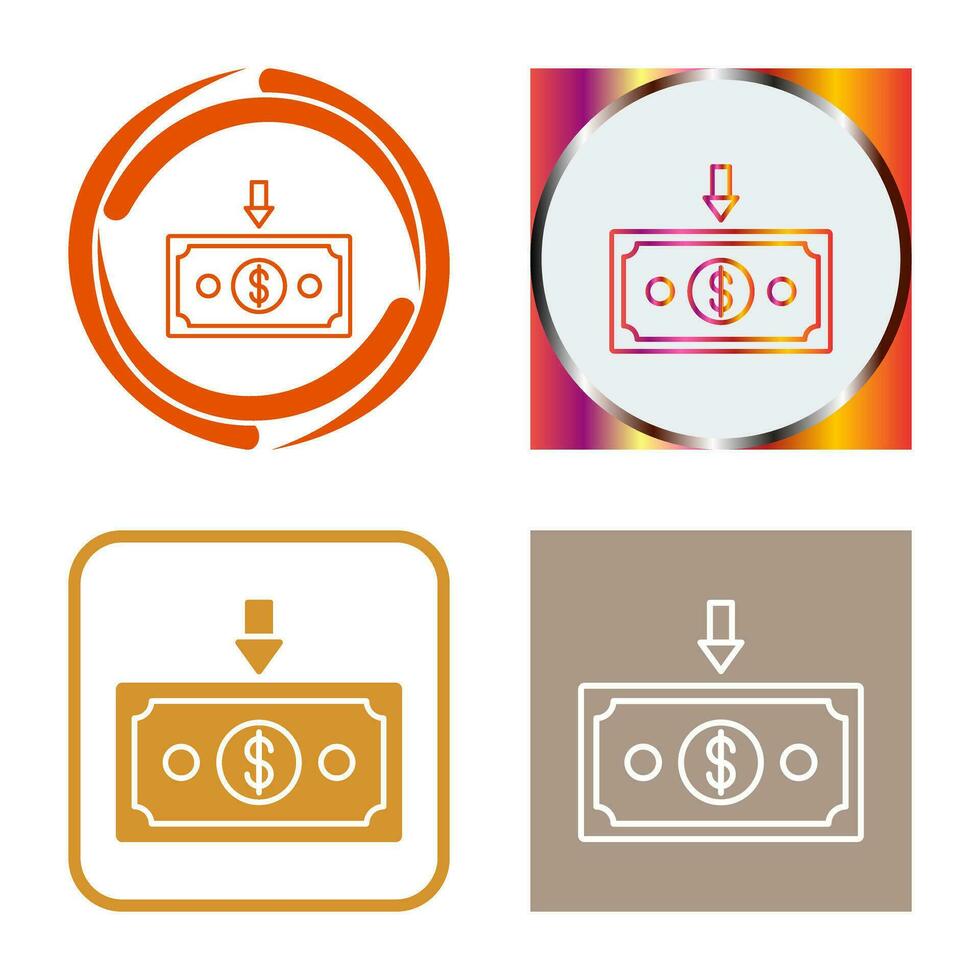 Money Down Vector Icon