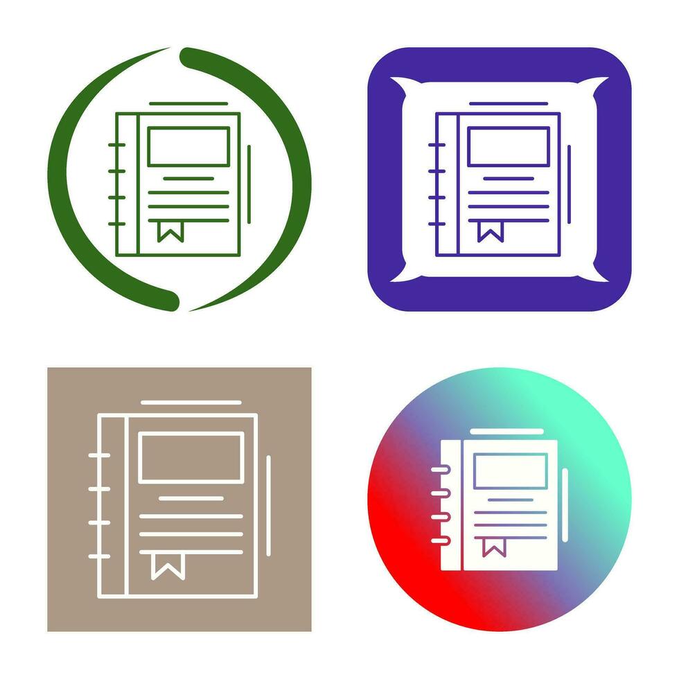 Spring Notebook Vector Icon