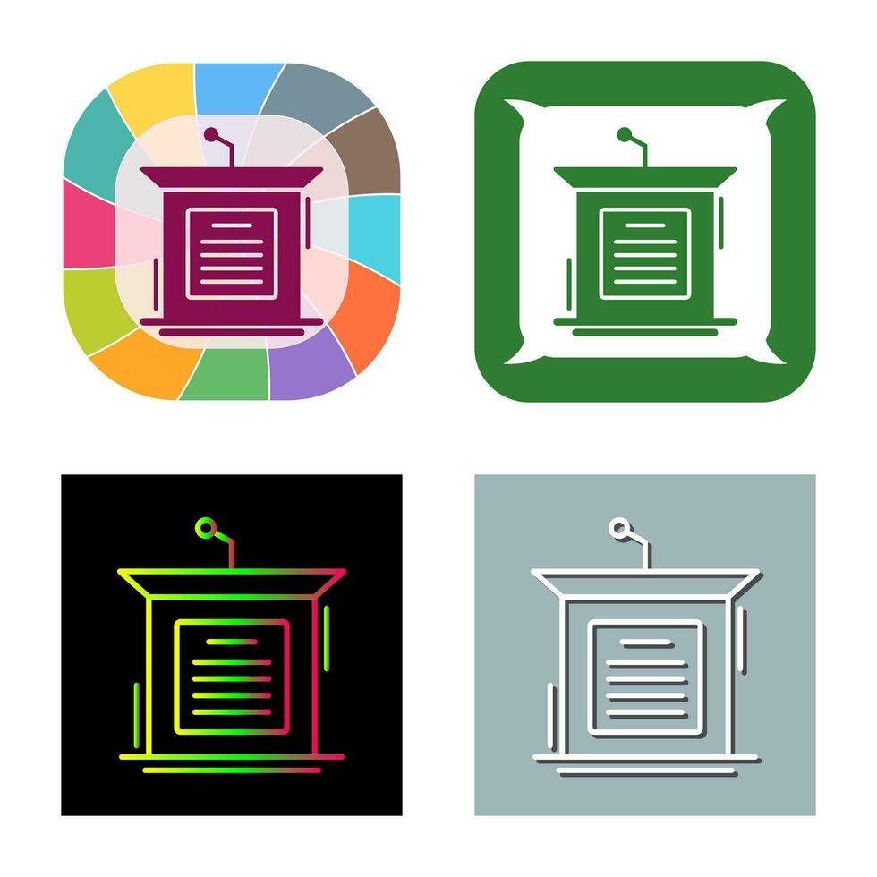 Podium Vector Icon