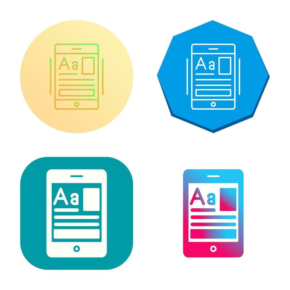 Education App Vector Icon