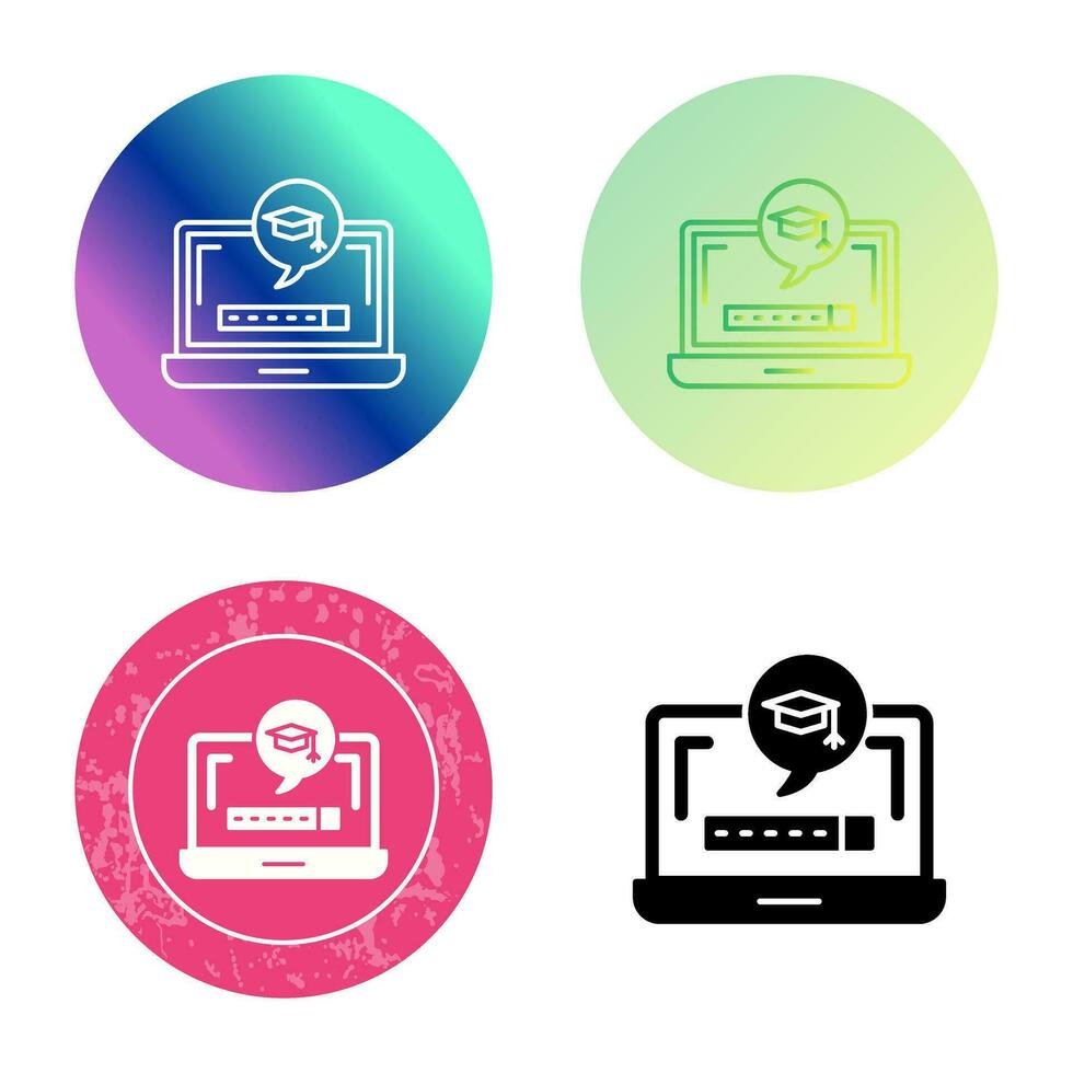 Digital Learning Vector Icon