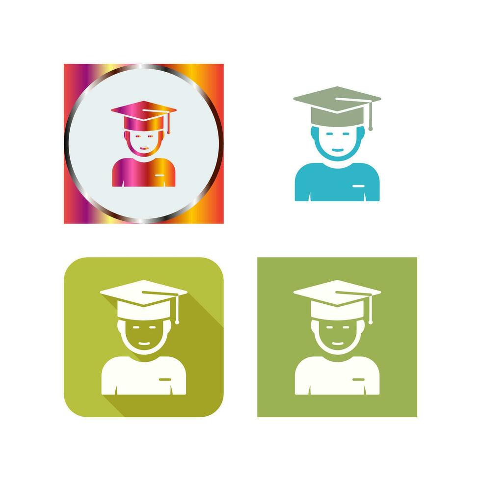 Graduate Student Vector Icon