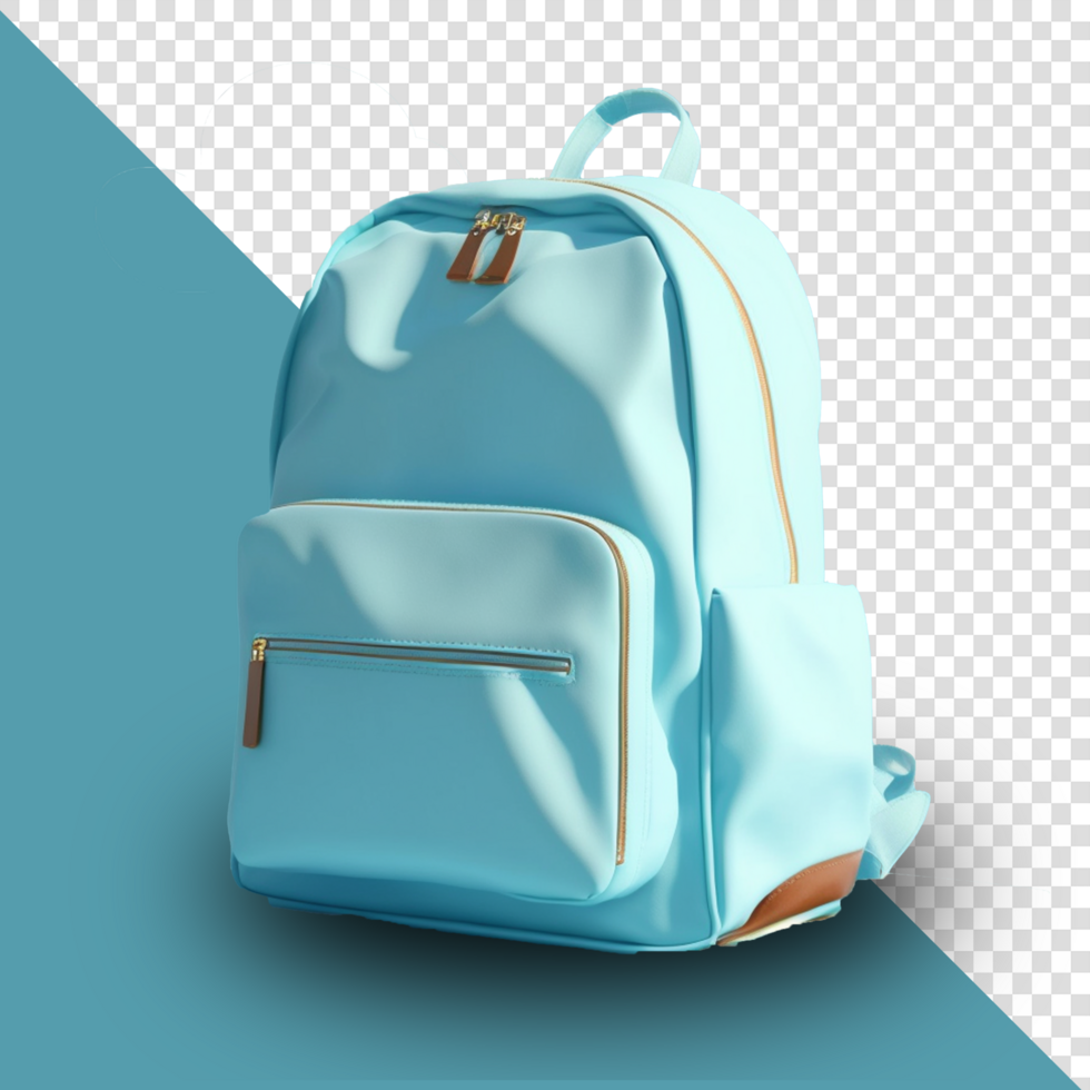 School backpack cutout Free Transparent Background psd