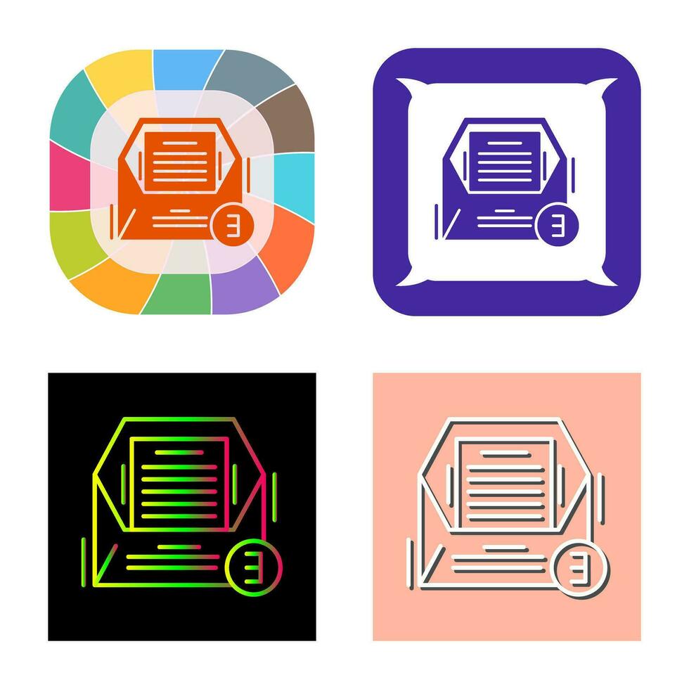 Emails Vector Icon 34404521 Vector Art at Vecteezy