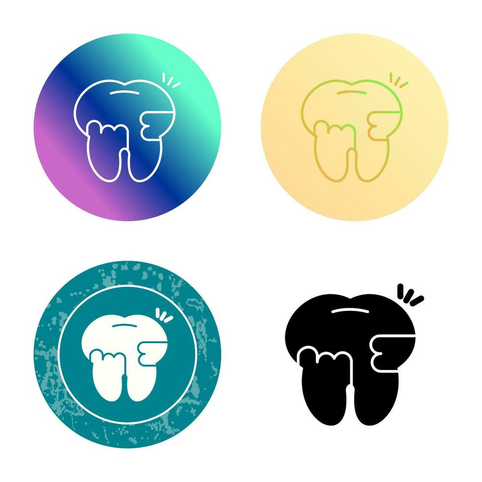 Toothache And Plaque Vector Icon