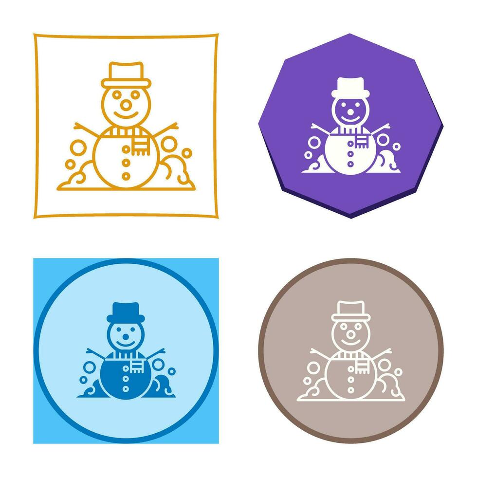 Snowman Vector Icon