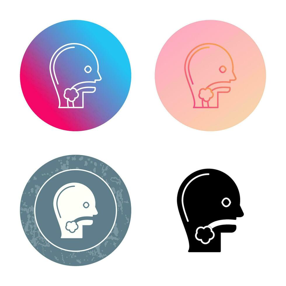 Throat Cancer Vector Icon