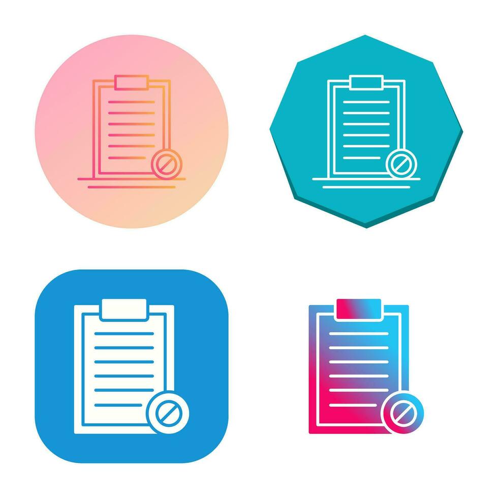 Prohibition Vector Icon