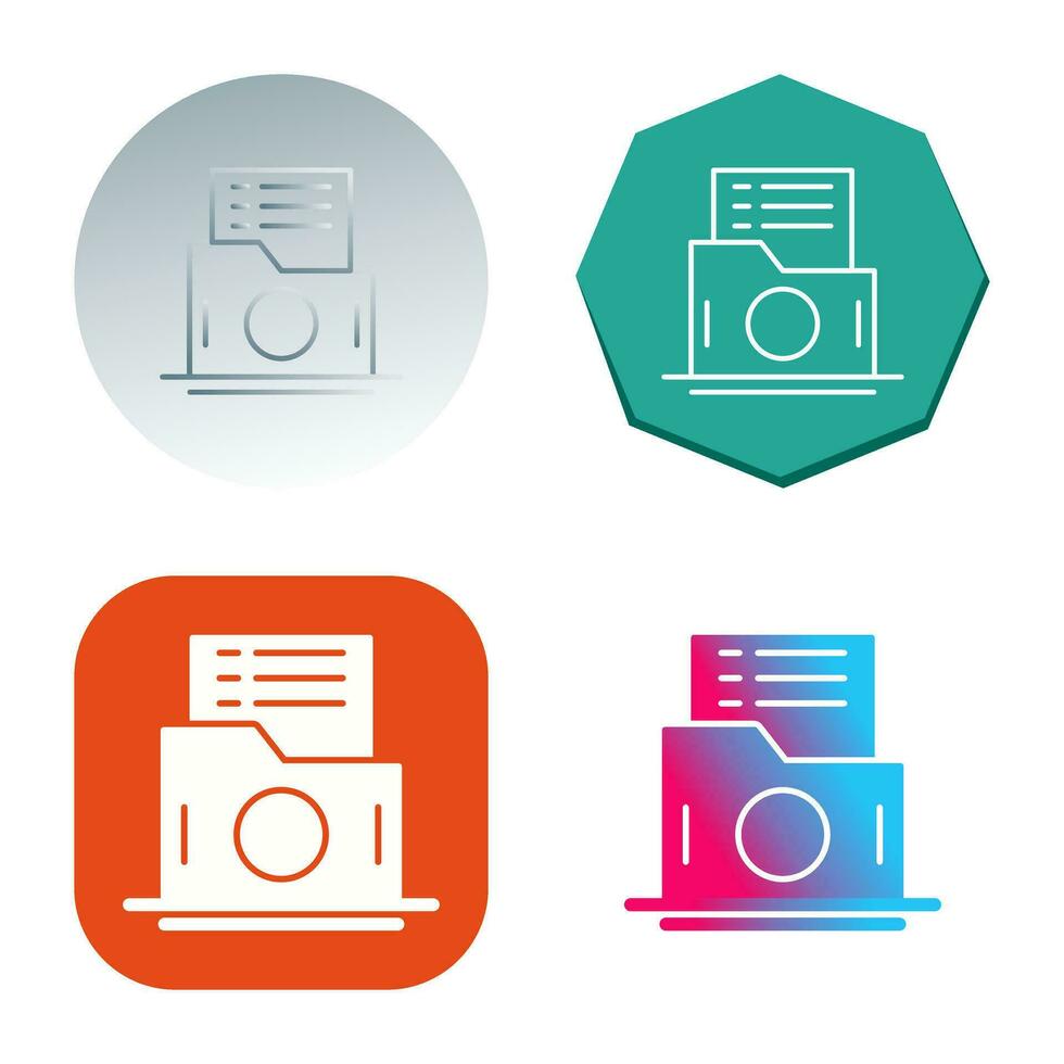 List Folder Vector Icon 34404839 Vector Art at Vecteezy