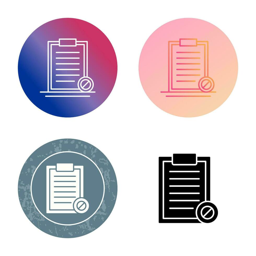 Prohibition Vector Icon